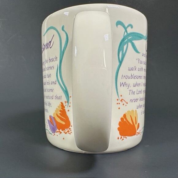 American Greetings Designer Collection Coffee Mug/Cup Footprints in the Sand - Picture 11 of 12